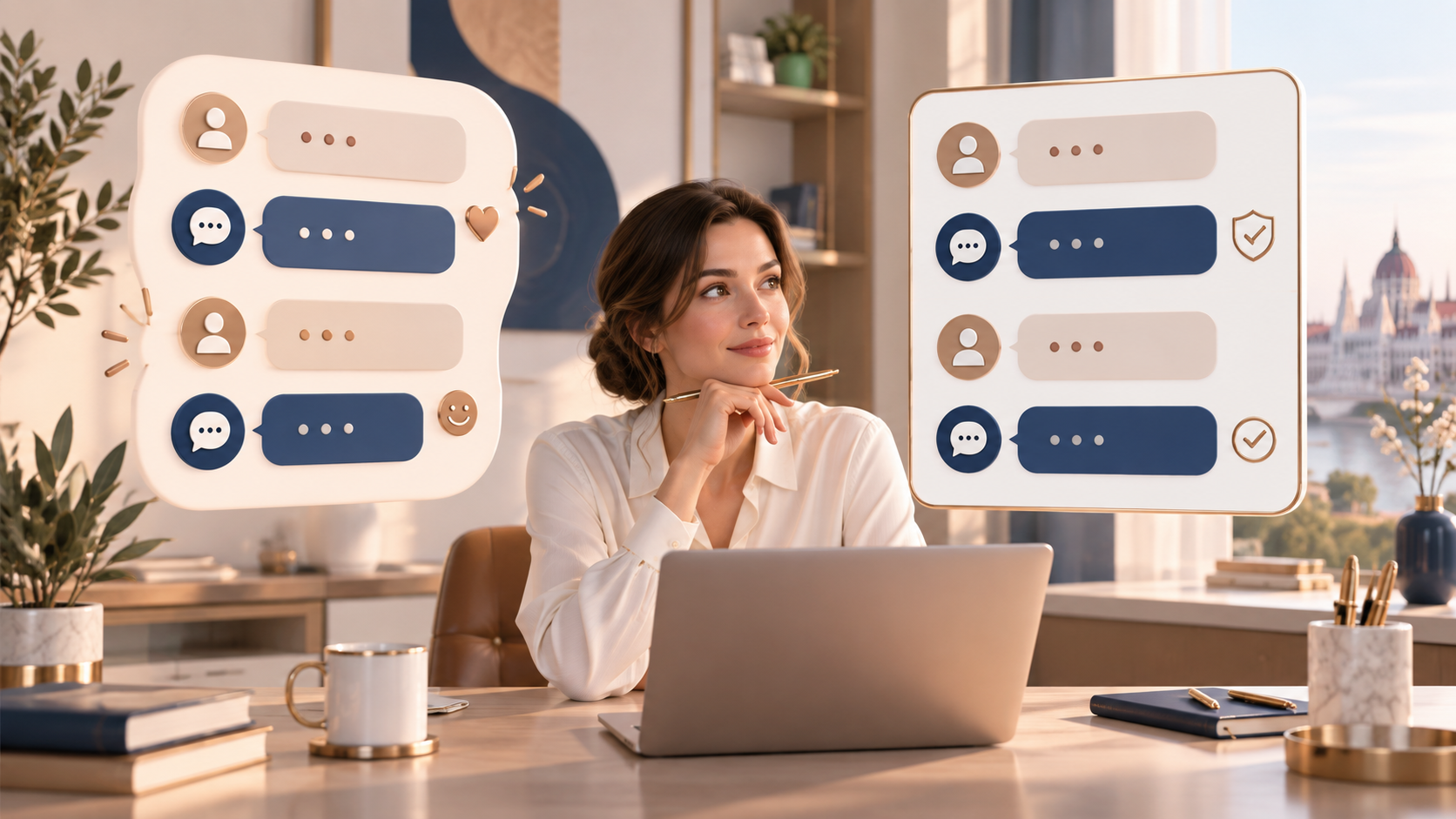 Vállalkozó két chatbot kommunikációs stílust hasonlít össze